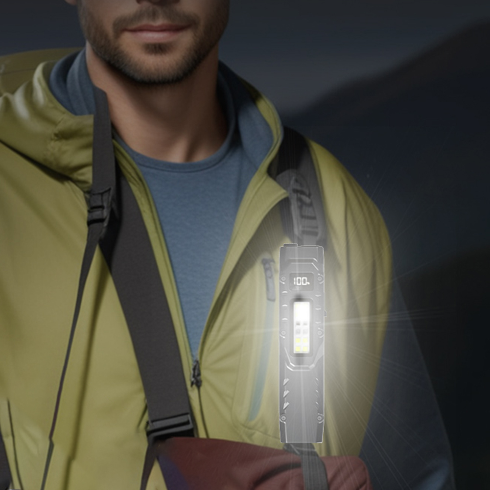 Power Outage Light - 充電式ポータブルLED懐中電灯、マルチカラーライト付き、IPX44防水、キャンプ、旅行、緊急停電用ライト