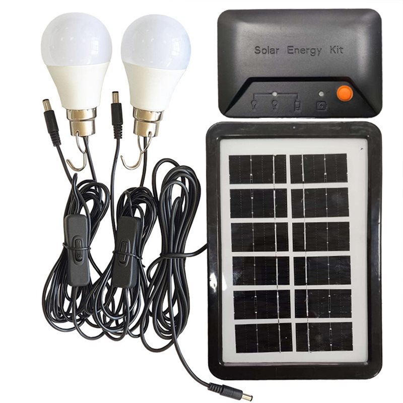 ABVS ポータブル式 太陽光発電照明キット 2個の独立スイ - Power Outage Light のレビューと価格