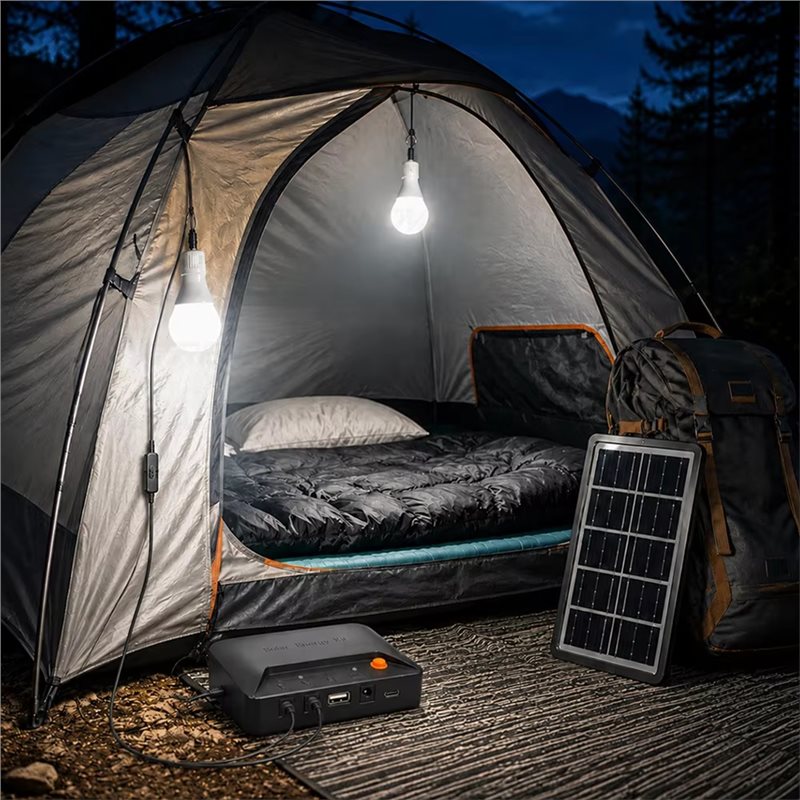 ABVS ポータブル式 太陽光発電照明キット 2個の独立スイ - Power Outage Light のレビューと価格
