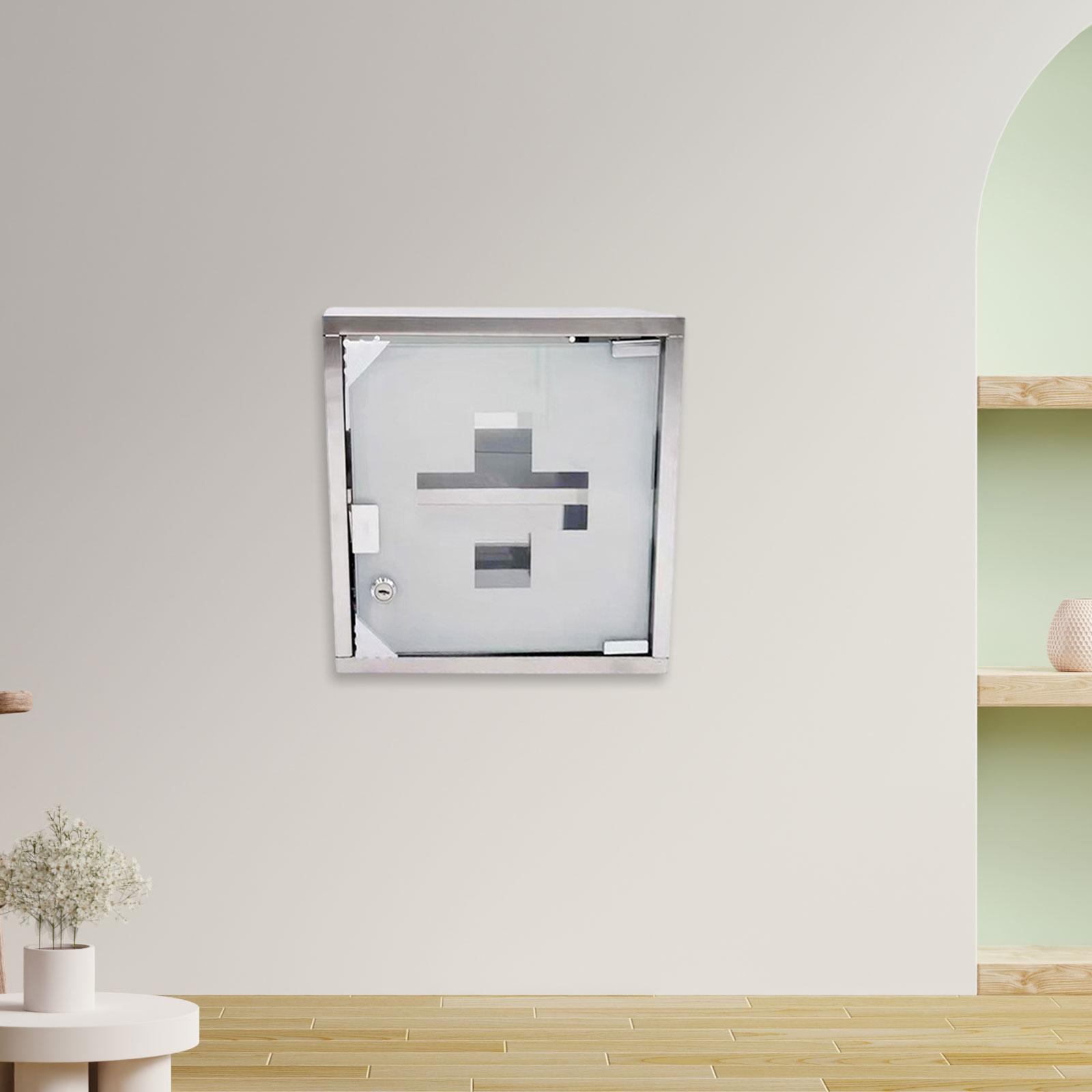 鍵付きのステンレス製薬収納キャビネット。家庭用またはクリニッ - Medicine Cabinet Lock のレビューと価格