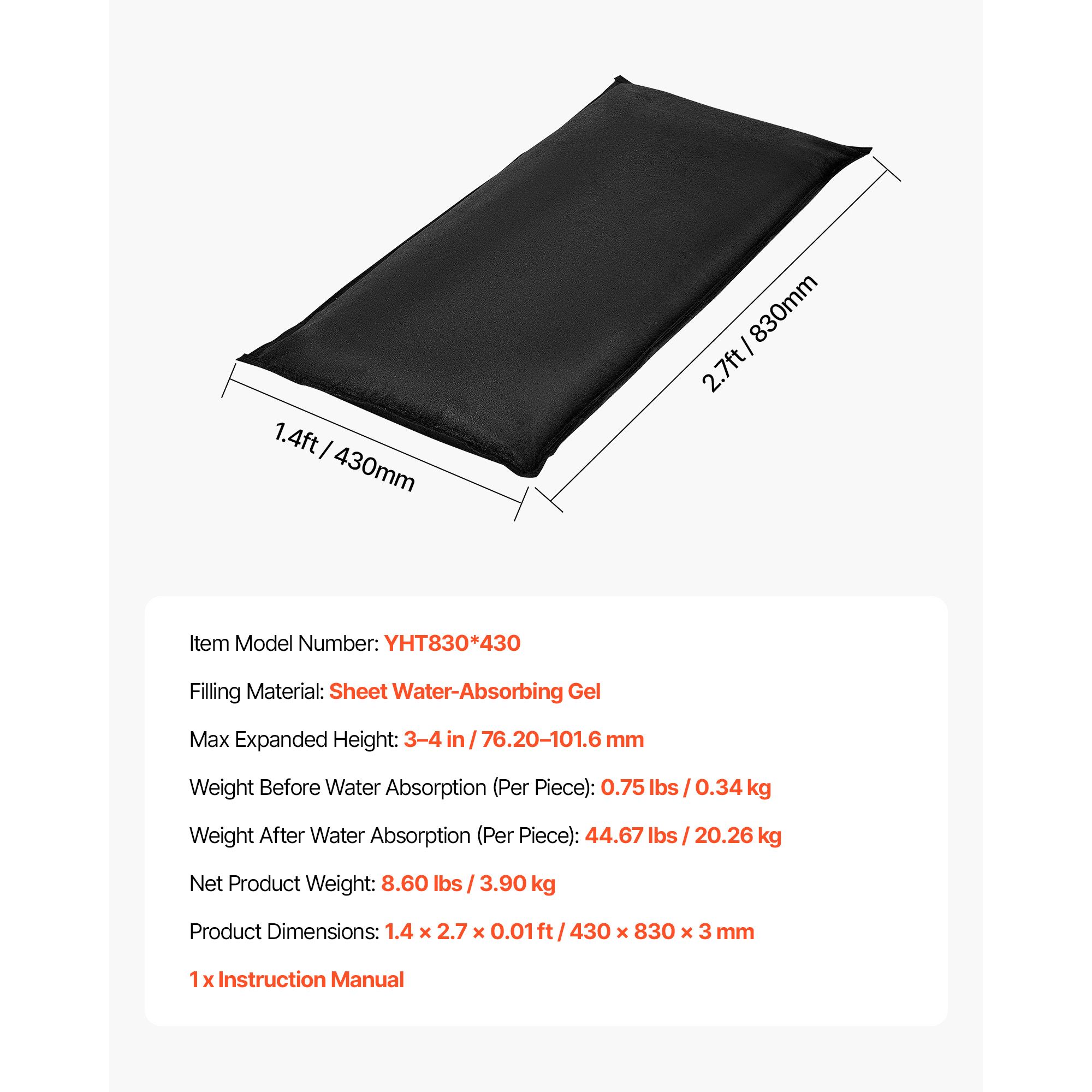 洪水対策用バリア、10個入り、1.4フィート×2.7フィート - Flood Barrier Bag のレビューと価格