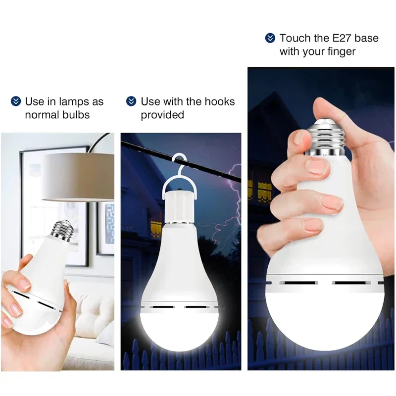 7-15 ワット LED キャンプライト高輝度充電式緊急電球 - Power Outage Light のレビューと価格