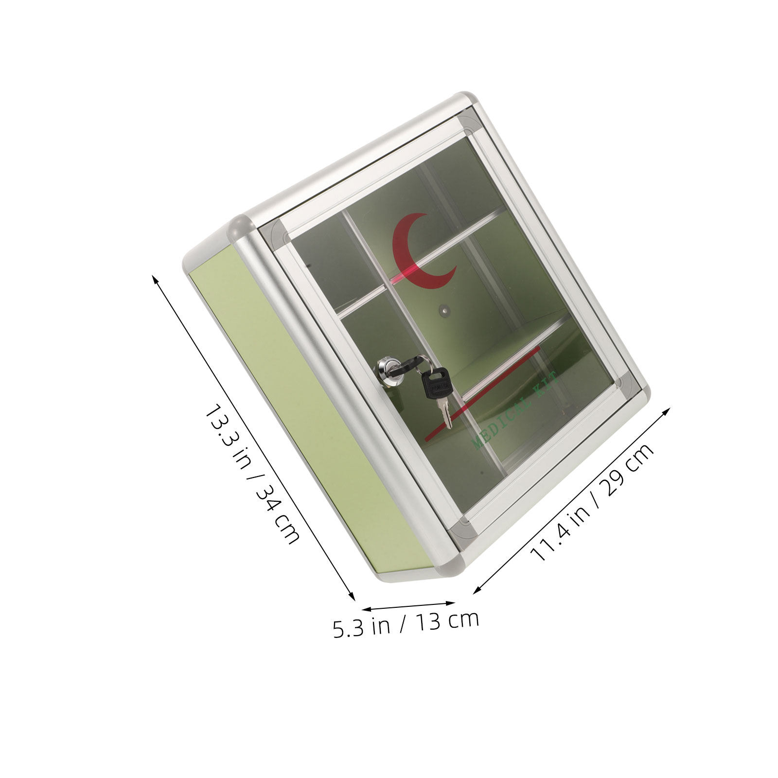 壁掛け式、鍵付きの薬箱。アルミニウム合金製で、持ち運び可能。 - Medicine Cabinet Lock のレビューと価格