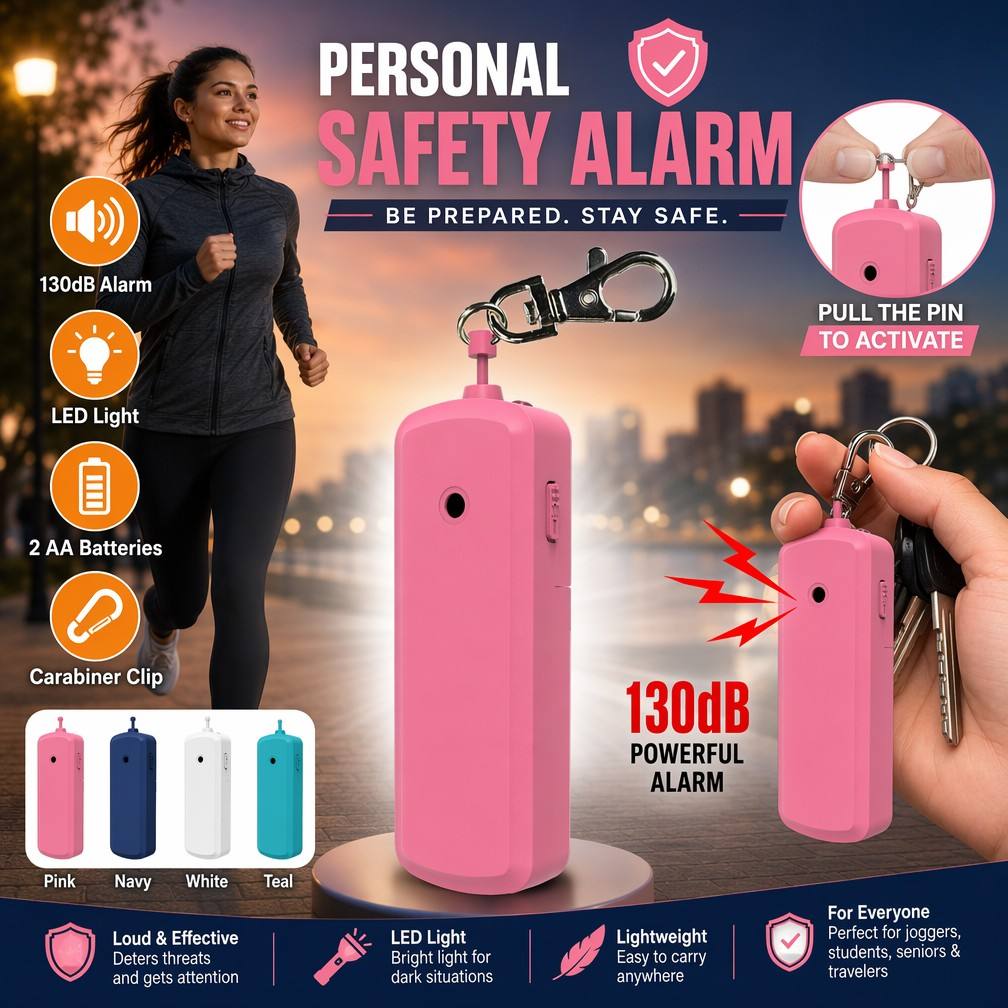 ポータブル 130dB 抗オオカミ警報器個人用自己防衛セキュ - Personal Alarm Keychain のレビューと価格