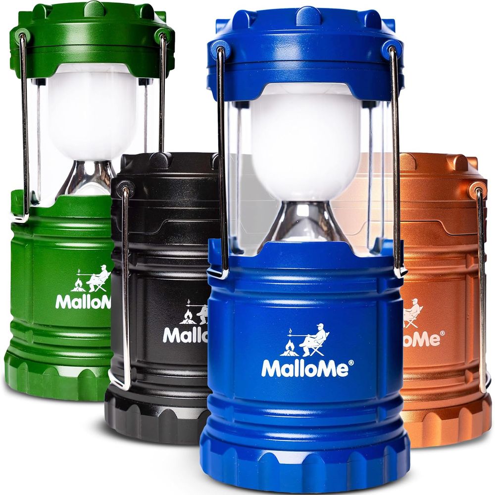 マルチカラーLEDキャンプランタン4個セット：停電、キャンプ - Power Outage Light のレビューと価格